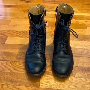 Frye combat style booties